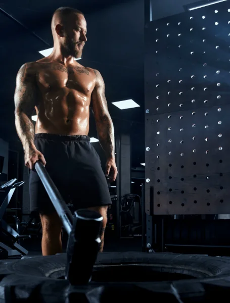 Kracht- en conditietraining met battle ropes