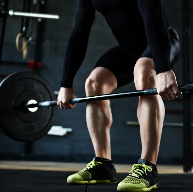Krachttraining met een halterstang